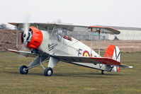 G-BVXJ @ EGBR - CASA 1-133C Jungmeister at The Real Aeroplane Club's Spring Fly-In, Breighton Airfield, April 2013. - by Malcolm Clarke