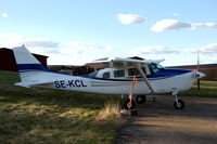 SE-KCL @ ESOW - Cessna 206 parked at Västerås Hässlö airport, Sweden,