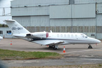OO-SKY @ EGNX - Sky Service - by Chris Hall
