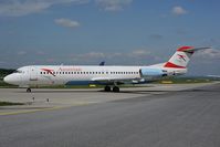 OE-LVE @ LOWW - Austrian Airlines Fokker 100 with Tyrolean sticker - by Dietmar Schreiber - VAP