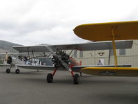 N65124 @ SZP - 1943 Boeing Stearman A75N1 (PT-17) 'Spirit of OPEC', P&W R-985 Wasp Jr. (by Jacobs) 450 Hp upgrade, squared wingtips mod gives greater total wing area-note comparison with N69765 wing tips - by Doug Robertson
