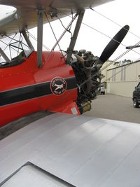 N65124 @ SZP - 1943 Boeing Stearman A75N1 (PT-17) 'Spirit of OPEC', P&W R-985 Wasp Jr. 450 Hp upgrade operated without engine cowling - by Doug Robertson
