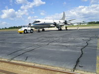 N16370 @ KGYH - N16370, given the name Christine photo as being parked following  final flight Sept 29, 2011 to Lockheed Martin facility in Greenville SC - by Carrol Jorgenson