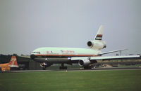 G-AZZD @ STN - DC-10-10 of Laker Airways as seen at Stansted in the Summer of 1977. - by Peter Nicholson
