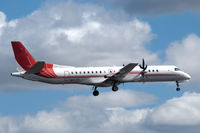 SE-LTX @ ESSA - Braathens Regional Saab 2000, still in the colourscheme of Golden Air, landing at Stockholm Arlanda airport, Sweden.