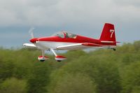 G-CGWG @ EGFH - Resident RV-7 departing Runway 22. - by Roger Winser
