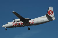 SE-LEA @ ESSA - Skyways Fokker 50 approaching Stockholm Arlanda airport, Sweden. - by Henk van Capelle