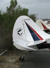 N6090U @ SZP - 1995 Aviat A-1 HUSKY, Lycoming O-360-A1D 180 Hp, tail logo - by Doug Robertson