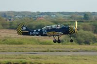 G-OUGH @ EGFH - Resident Yak-52. - by Roger Winser