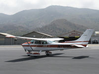 N710MR @ SZP - 1979 Cessna 182Q SKYLANE, Continental O-470-U 230 Hp, holding short 22 - by Doug Robertson