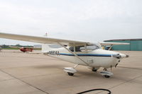 N6614A @ HAE - On a ramp full of antiques, this guy was in for fuel.  14th Cessna 172 built, and still looking good. - by Glenn E. Chatfield