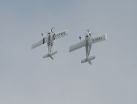 G-VFDS @ EGFH - Resident Vans RV-8's formation aerobatics practice. G-VFDS leading G-EGRV into a loop. - by Roger Winser