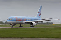 G-BYAT @ EGSH - About to depart a gloomy NWI...