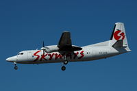 SE-LFS @ ESSA - Skyways Fokker 50 on final approach to Stockholm Arlanda airport, Sweden. - by Henk van Capelle