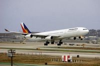 RP-C3430 @ KLAX - Philippines Airlines A340-300 - by speedbrds