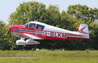 G-BLKM @ EGSV - Departing from Old Buckenham. - by Graham Reeve