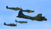 G-BEDF @ EGSU - 45. G-BEDF with 'Eagle Squadron' at the IWM Spring Airshow, May 2013.