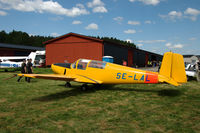 SE-LAL @ ESOW - Saab Safir parked at Västerås Hässlö airport, Sweden.