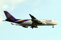 HS-TGZ @ EGLL - Boeing 747-4D7 [28706] (Thai Airways) Home~G 25/05/2013. On approach 27L.