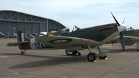 G-AIST @ EGSU - 2. AR213 now in the guise of P7308 and a member of the Eagle Squadron on the flightline at the IWM Spring Airshow, May 2013.