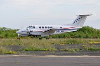 G-FLYW @ EGFH - Super King Air of Haverfordwest based FlyWales bringing particiants in the Heroes Challenge UK fund raising cycle ride to the airport. Registered G-LIVY between 24 March 2011 and 17 December 2012. - by Roger Winser