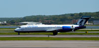 N933AT @ KDCA - Landing roll Thrust reversers DCA - by Ronald Barker