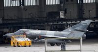 62 @ EGQL - 17F Super Etendard 	62,c/n 76
being pushed into the hanger after the day's flying was cancelled due to 40mph cross winds - by Mike stanners