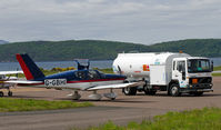 G-GBHI @ EGEO - Taking fuel at Oban Airport (North Connel).