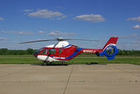 N135CJ @ KICL - Sitting as a standby for Mercy 3 - by Floyd Taber