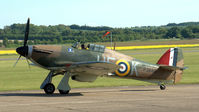 G-CHTK @ EGSU - 1. G-CHTK - now P3886 at the IWM Spring Airshow, May 2013. For its role in the Eagle Squadron, '977 adopted the colours of P3886, coded UF-K, of 601 (County of London) Squadron, Royal Auxiliary Air Force.