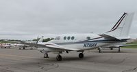 N711HV @ KAXN - Beech E-90 King Air on the ramp. - by Kreg Anderson