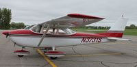N3731S @ KAXN - Cessna 172E Skyhawk on the line. - by Kreg Anderson