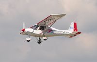 G-CEHG @ EGFH - Resident C42 departing Runway 22. - by Roger Winser