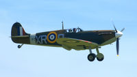 G-AIST @ EGSU - 42. AR213 now in the guise of P7308 as a member of the Eagle Squadron at the IWM Spring Airshow, May 2013. (P7308 coded XR-D, was flown from RAF North Weald by Pilot Officer William R. Dunn of 71 'Eagle' Squadron, RAF Volunteer Reserve.)