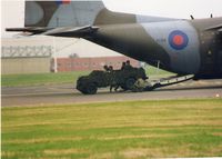 XV218 @ EGCD - Showing off the business end at Woodford Airshow - by Ron Roberts