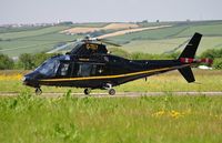 G-TELY @ EGFP - Visiting Agusta A109 operated by Castle Air Ltd. - by Roger Winser