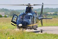 G-TELY @ EGFP - Visiting Agusta A109 operated by Castle Air Ltd. - by Roger Winser