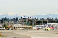 N413AJ @ KPAE - Lancair landing at KPAE - by Roy Yang