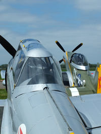 G-CBJG @ EGCV - at the Vintage Aircraft flyin - by Chris Hall