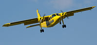 G-HEBS @ EGEO - About to land at Oban with the 16.40 flight from Coll.
