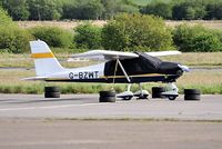 G-BZWT @ EGFH - Visiting Tecnam  Echo. - by Roger Winser