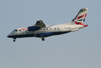 OY-NCW @ EBBR - Arrival of flight BA8221 to RWY 25L