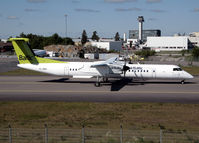 YL-BBU @ ESSA - Taxiing to terminal 5 after landing on runway 01R. - by Anders Nilsson