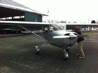 G-USAA @ EGBO - My Cessna F150G at EGBO (Halfpenny Green airfield, May 2013)
Now owned by Roger Hawkins
The previous nose decals and other fuselage markings have been removed, and the cowling has been re-sprayed. - by Roger Hawkins
