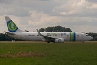 PH-HSC @ EHGG - Just vacated runway 05 from the weekly flight on Eelde airport. Now on his way to the apron where the passengers can enjoy the Netherlands!