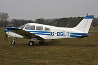 G-BSLT @ EGBR - Piper PA-28-161 Warrior II at The Real Aeroplane Club's Spring Fly-In, Breighton Airfield, April 2013. - by Malcolm Clarke