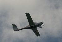 PH-FLD @ EHGG - Airborne from a nice touch and go from runway 05 at Eelde airport.