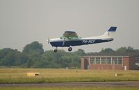PH-RCF @ EHGG - A few meters above the runway 23 of Eelde. Almost back home!