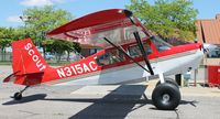 N315AC @ KAXN - American Champion 8GCBC Scout on the ramp. - by Kreg Anderson