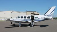 N74972 @ KBRD - Piper PA-31-350 Navajo Chieftain on the line in Brainerd, MN. - by Kreg Anderson